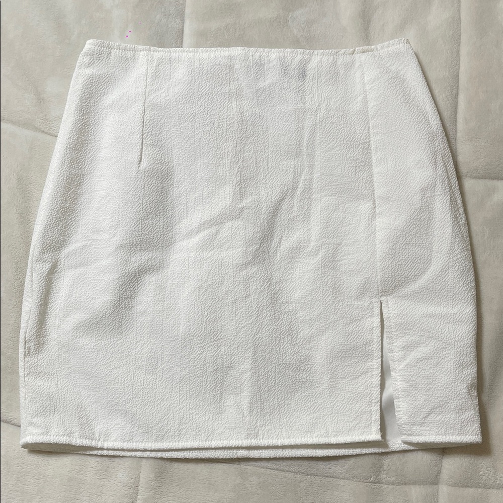 PrettyLittleThing White Mini Skirt
